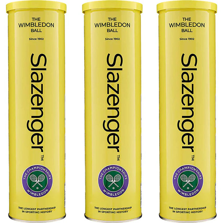 Slazenger Wimbledon 4 Ball Tin (2024 Model) - Dozen Balls