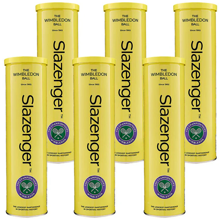 Slazenger Wimbledon 4 Ball Tin (2024 Model) - Two Dozen Balls