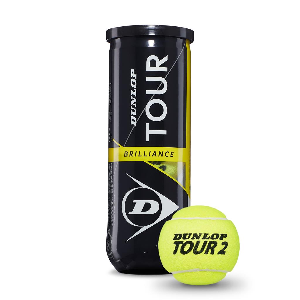 Dunlop Tour Brilliance 3 Ball Tube