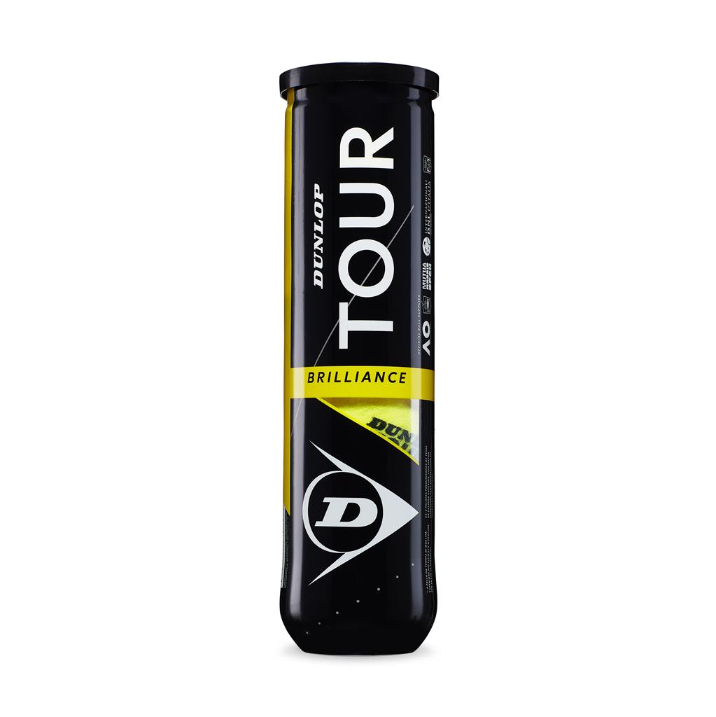 Dunlop Tour Brilliance 4 Ball Tube