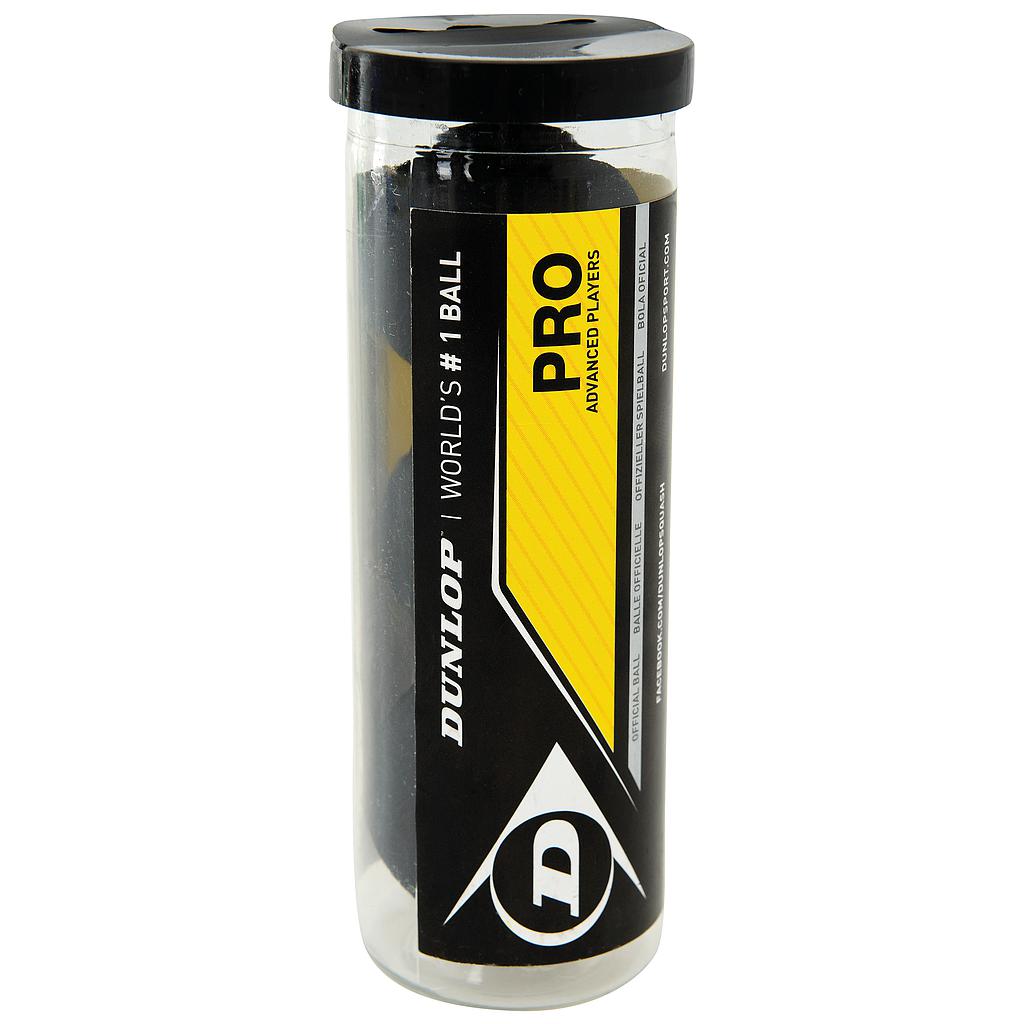 Dunlop Pro Squash Balls (3 Ball Tube)