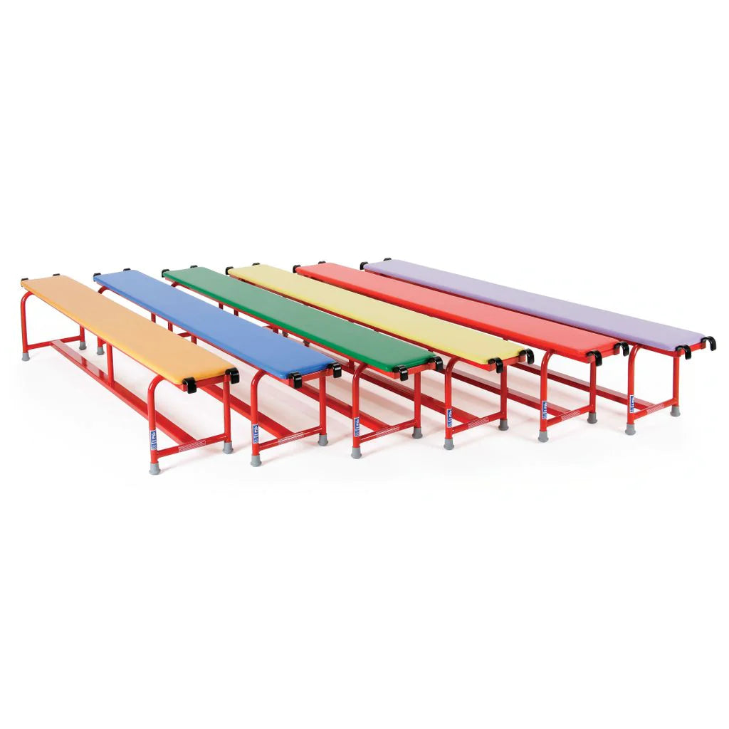 Niels Larsen Steel Bench with Upholstered Top 2m