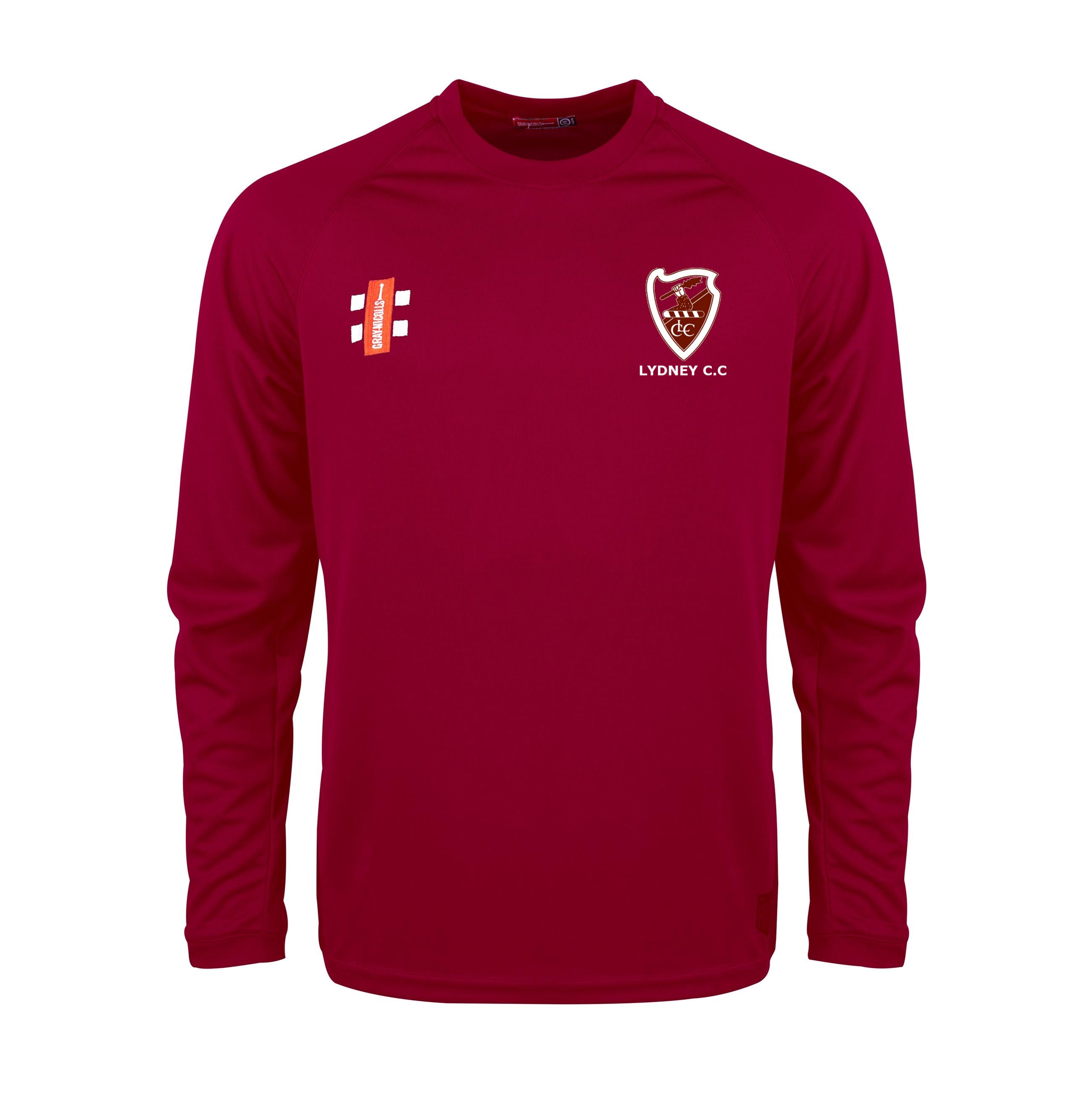 Lydney CC Matrix V2 Long Sleeve Maroon T-Shirt