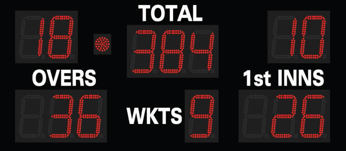 Electronic Cricket Scoreboard (Slimline)