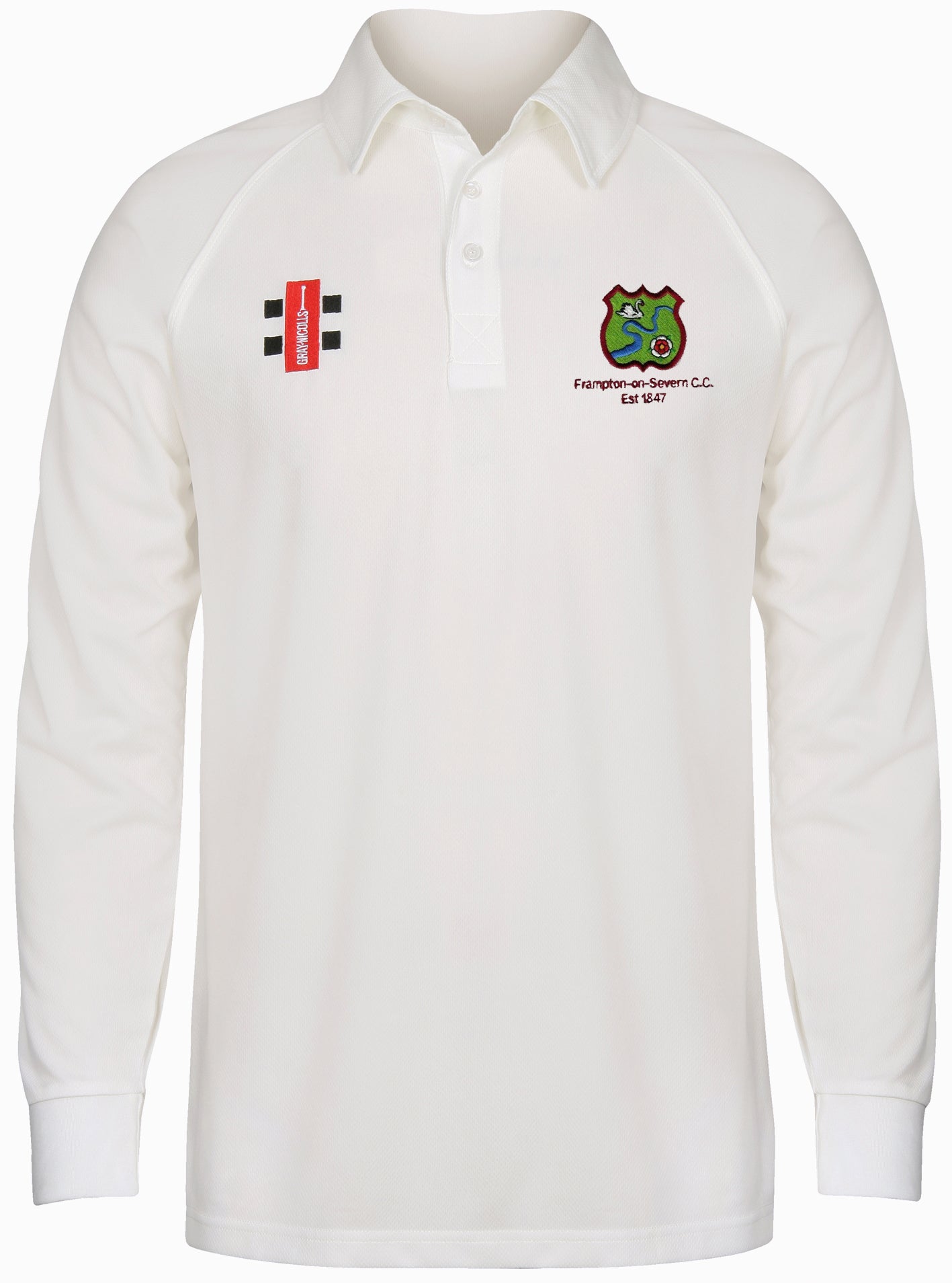 Frampton CC Matrix V2 Long Sleeve Senior Cricket Shirt