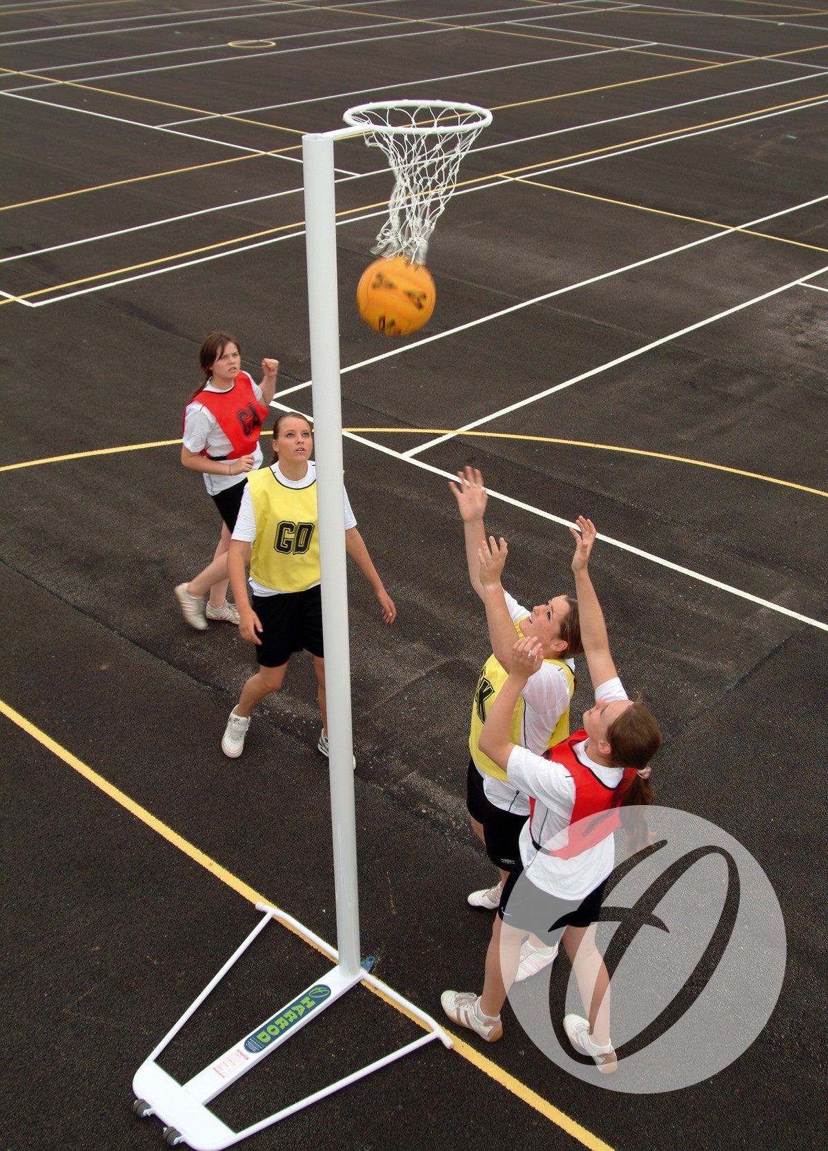 Practice White Netball Nets (Pair)