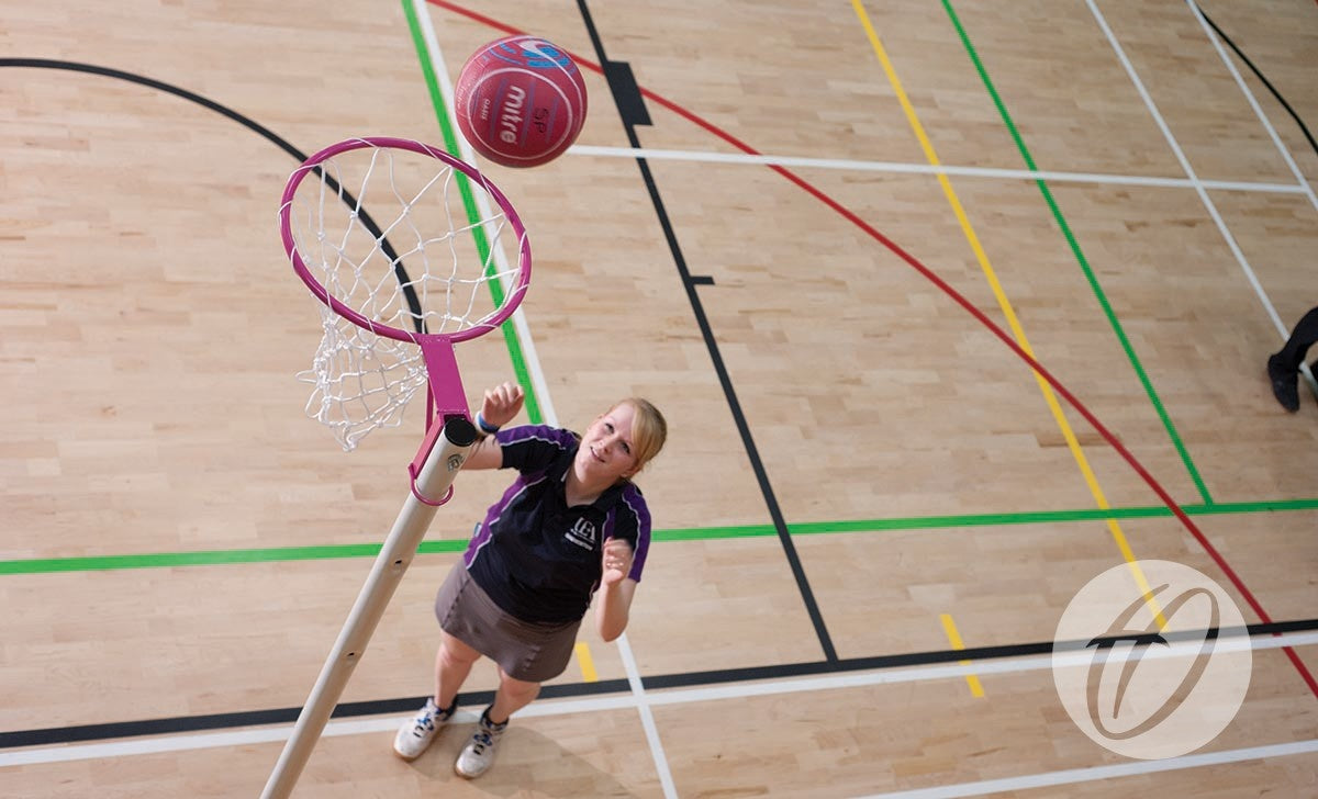 Regulation Netball Rings - 16MM Pink