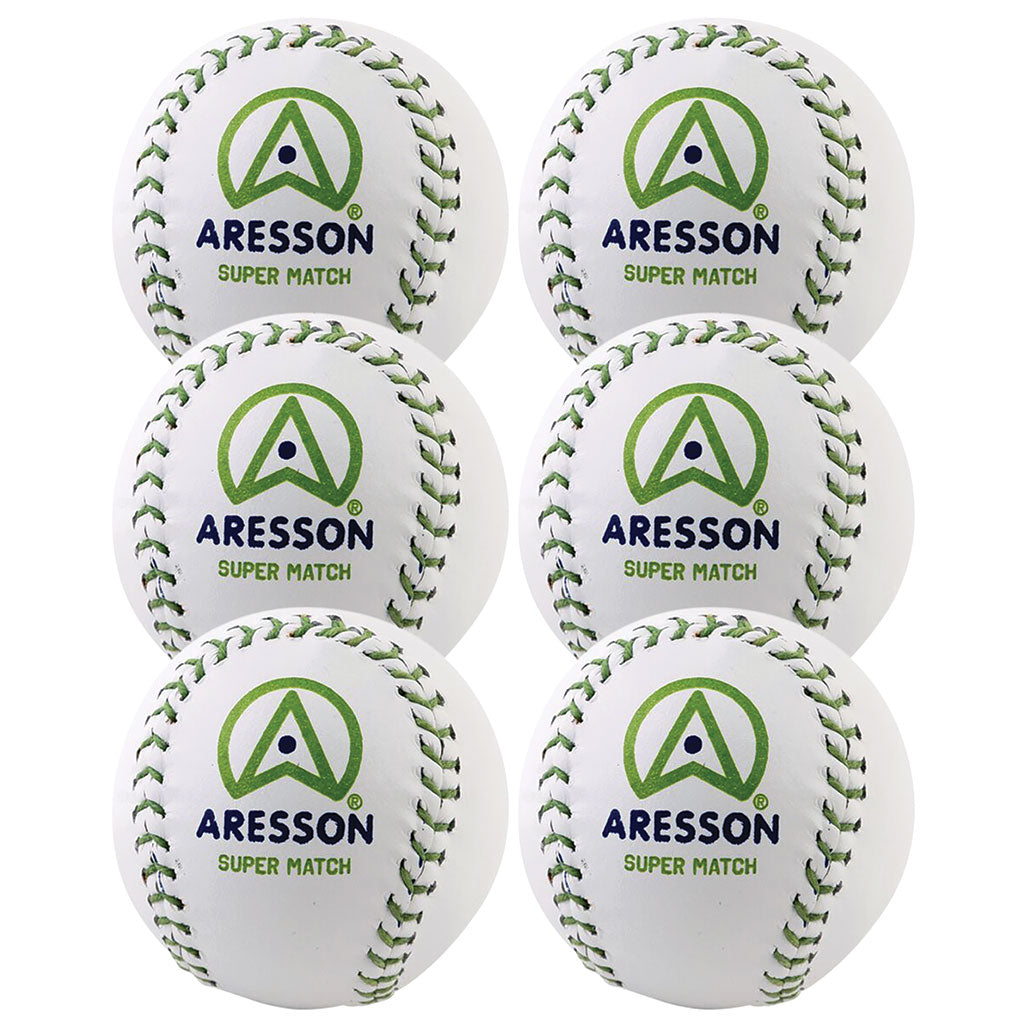 Aresson Super Match Rounders Ball 6 Pack