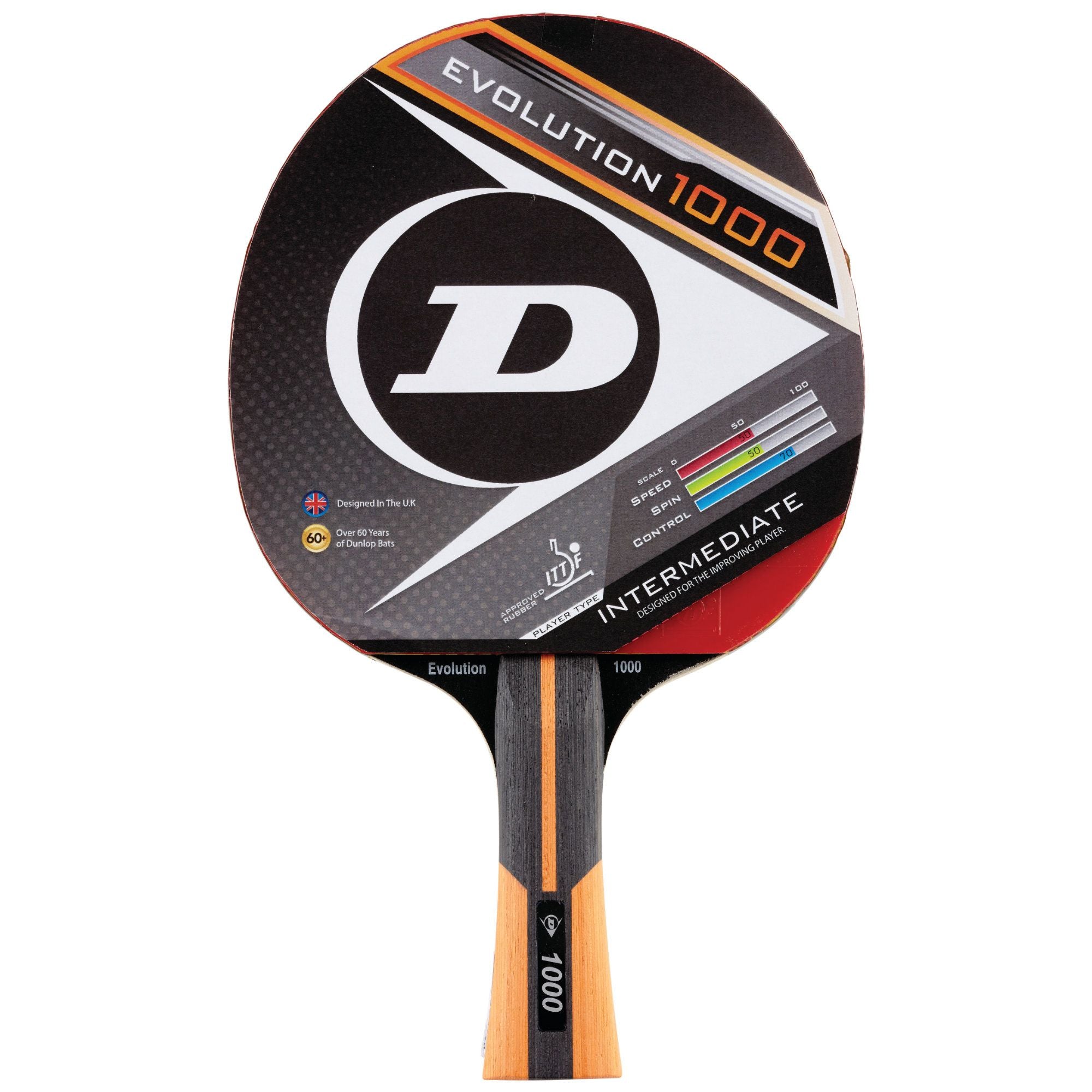 Dunlop Evolution 1000 Table Tennis Bat