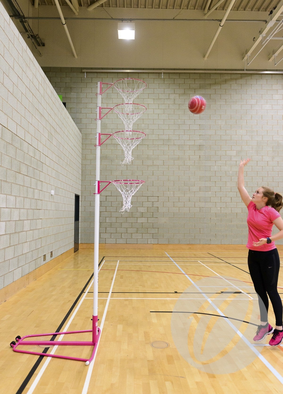 Single Telescopic Netball Post